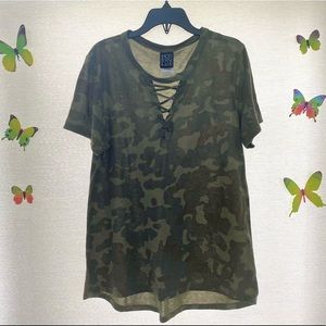 H&M cute green camo shirt!